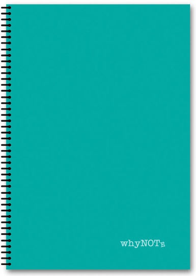 WhyNote Spiral Ruled B5 Notebook 3 Subjects Colors (Miscellaneous Designs)
