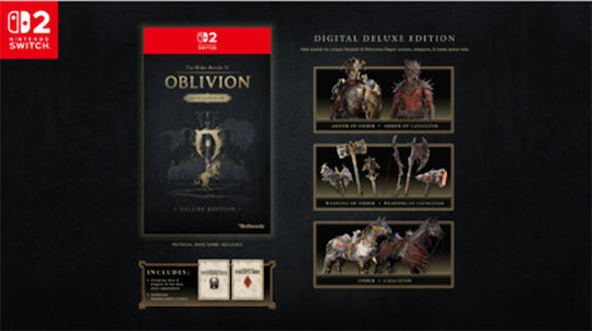 The Elder Scrolls IV: Oblivion Remastered Deluxe Edition Switch 2 Game - Pre-order