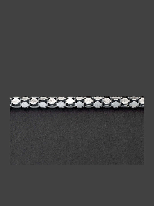 Men's Bracelet Chain Discs Handmade Silver 925 18cm