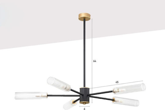 Luma Gold Ceiling Light 90x90cm