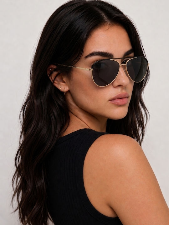 Luigi Unisex Sunglasses With Blue Metallic Frame And Blue Lens 4924006