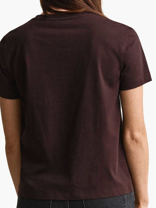 Damen Bluse Baumwolle mit Spaghetti-Träger Geprüft Braun