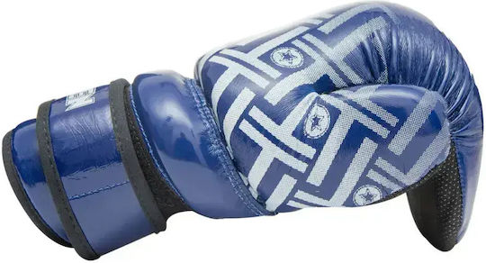 Top Ten Pointfighter 21658.S.Blue Boxing Gloves Made of Synthetic Leather for Competition Blue