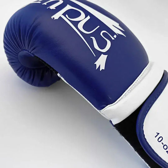 Olympus Sport 401017.10oz.Red.Black Boxing Gloves from Synthetic Leather for Competition Red