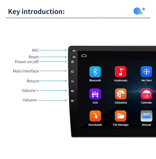 Hyper Sistem Audio Auto pentru Suzuki Swift 2011 Bluetooth USB Wi-Fi GPS Apple CarPlay Android Auto cu Ecran Tactil 10"