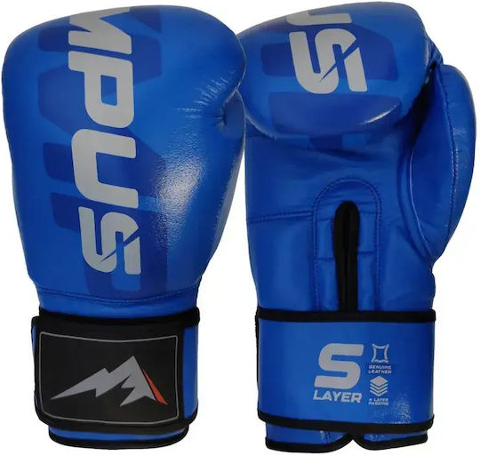 Olympus Sport 401035V.10oz.Black Boxing Gloves Leather for Competition Black
