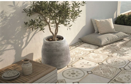 Ethick Kunststoff Blumentopf Grau 48x48x47cm