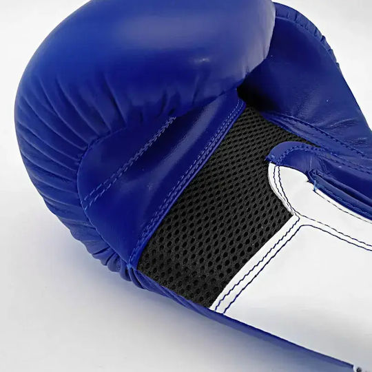 Olympus Sport 401017.10oz.Black.Gray Boxing Gloves from Synthetic Leather for Competition Black