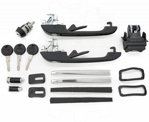 Set Mânere Încuietori Chei VW Golf II Polo II 191898081