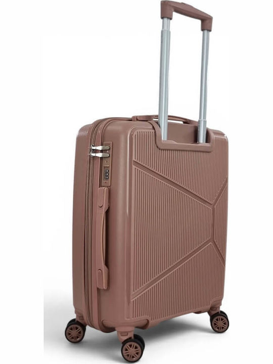 Playful Bags Cabin Hard Pink Gold Travel Suitcase 50 cm