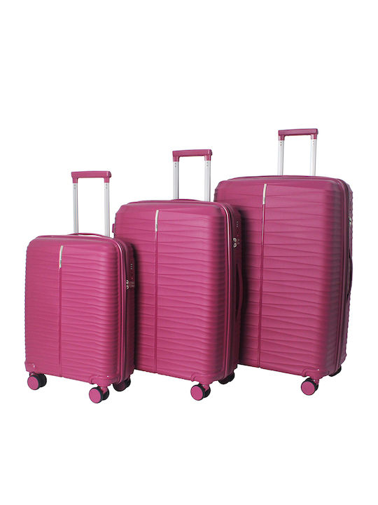 Paulter Cabin Travel Suitcase Fuchsia 55cm Height
