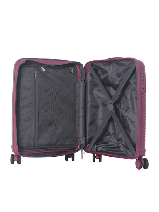 Paulter Cabin Travel Suitcase Fuchsia 55cm Height