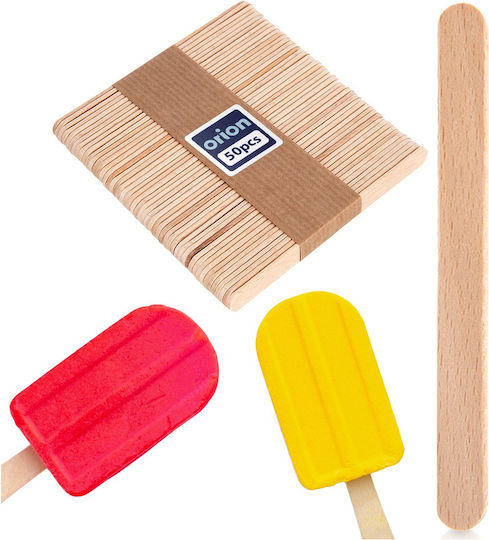 Wooden Ice Pop Sticks 50 Pcs