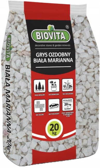 Decorative Stone Biała Mariana 1632mm White Gray Decorative Stone 20kg