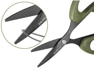 Delphin Bladex Long Titan Foarfecă zimțată pentru nailon, textile și fir, lungime lamă 12 cm