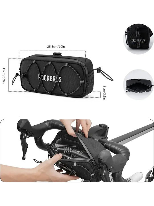 Rockbros Road To Sky Bicycle Handlebar Bag 1.9lt Black 1701423730