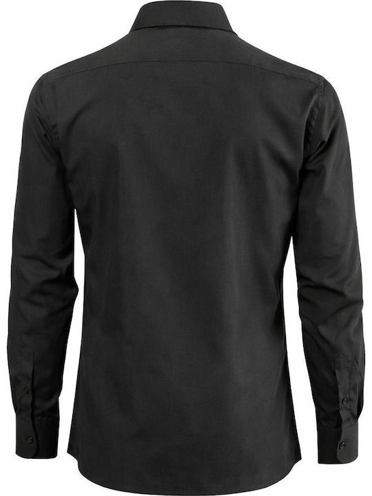 Long Sleeve Shirt In Regular Fit Black