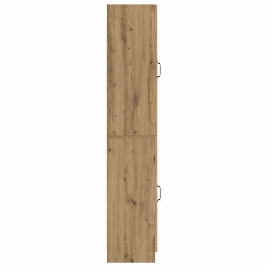 vidaXL Badezimmer-Säulenschrank Wandhängeschrank Eiche
