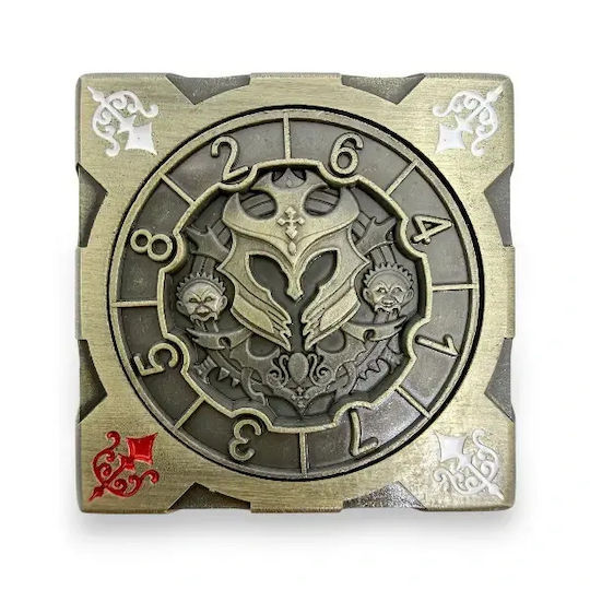Suegao 7-in-1 Metallic Cube Spinner Dice D4-d20 Tabletop Rpg Brass