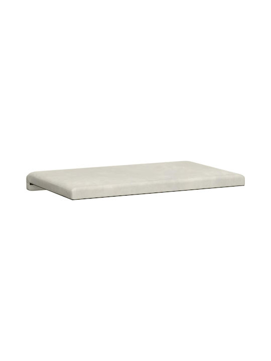 vidaXL Velvet Sofa Cushion Cream 38x60cm