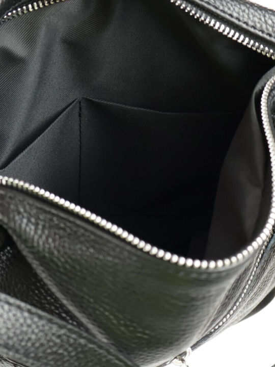 Leather Women's Shoulder Bag Black