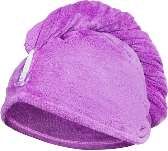 Aquaspeed Prosop Din Microfibră Pentru Păr Violet 65x25cm
