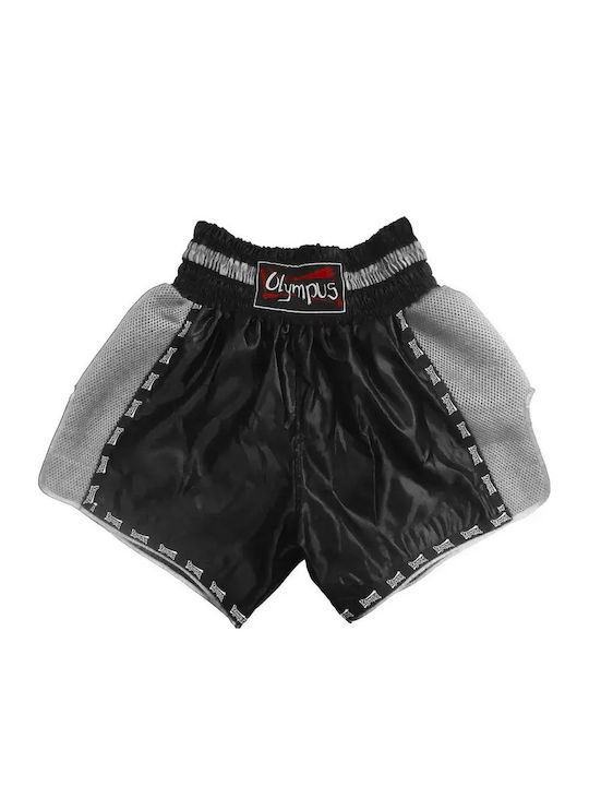 Olympus Sport Boxershorts Thai Satin Hybrid Side Split Schwarz