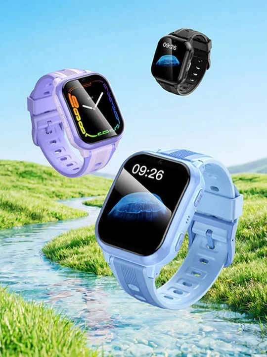 Hoco Kids' Smartwatch 4G with GPS & Camera Light Blue