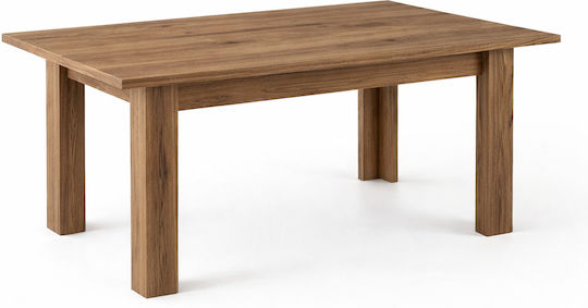 Faii Extendable Table from Solid Wood Walnut 160(+40)x90x78cm