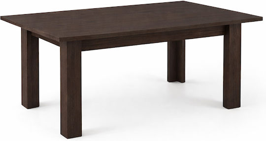 Faii Extendable Table from Solid Wood Wenge 160(+40)x90x78cm