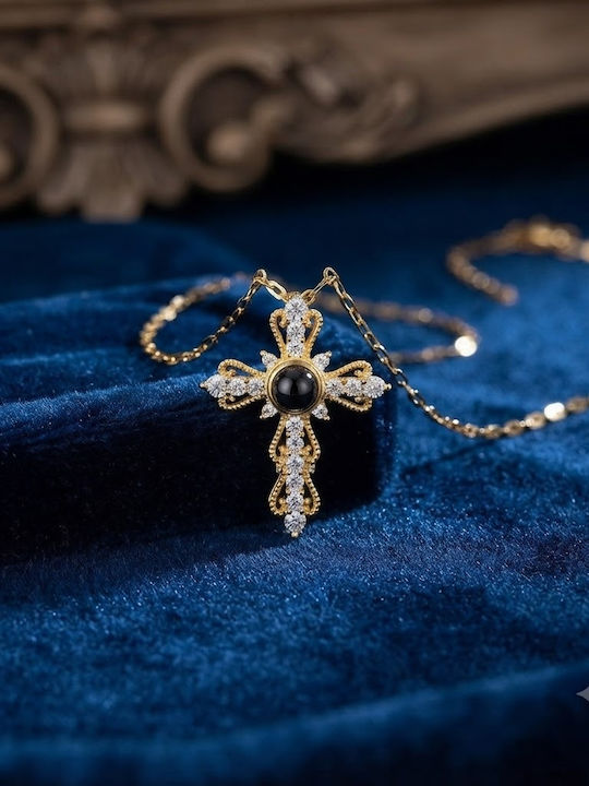 Gold Plated Steel Cross