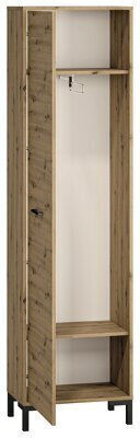 Larnolo 100 Μονόφυλλη Ντουλάπα με Καθρέπτη 54x33x200cm Μαύρο Larnolo 100 Μονόφυλλη Ντουλάπα με Καθρέπτη 54x33x200cm Μαύρο