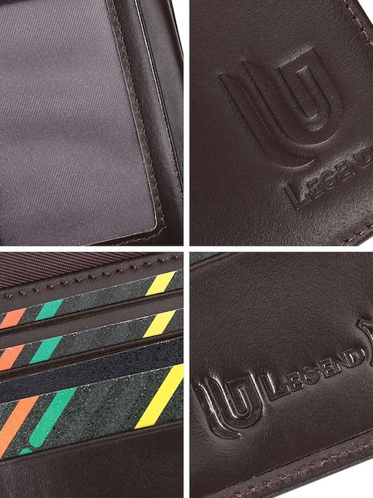 Δερμάτινο Ανδρικό Πορτοφόλι με RFID Καφέ