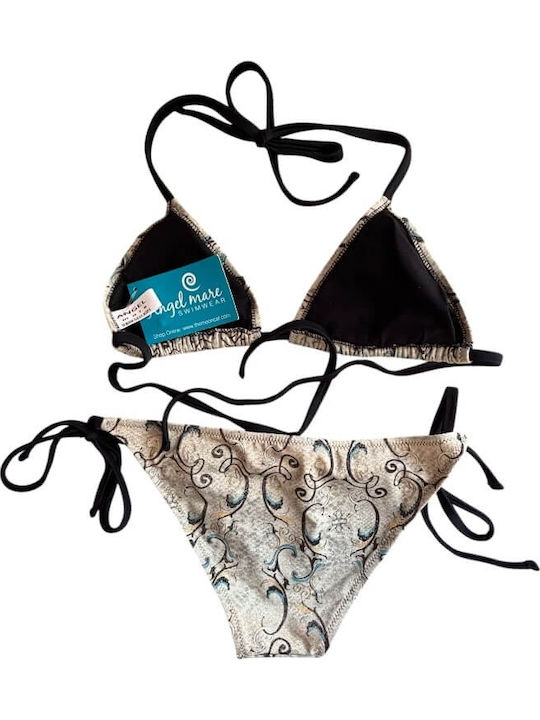 Set Bikini Τριγωνάκι με Αφαιρούμενη Ενίσχυση & Brazil Ζακάρ