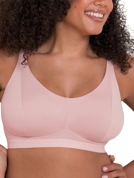 Pink Athletic Bra without Underwires