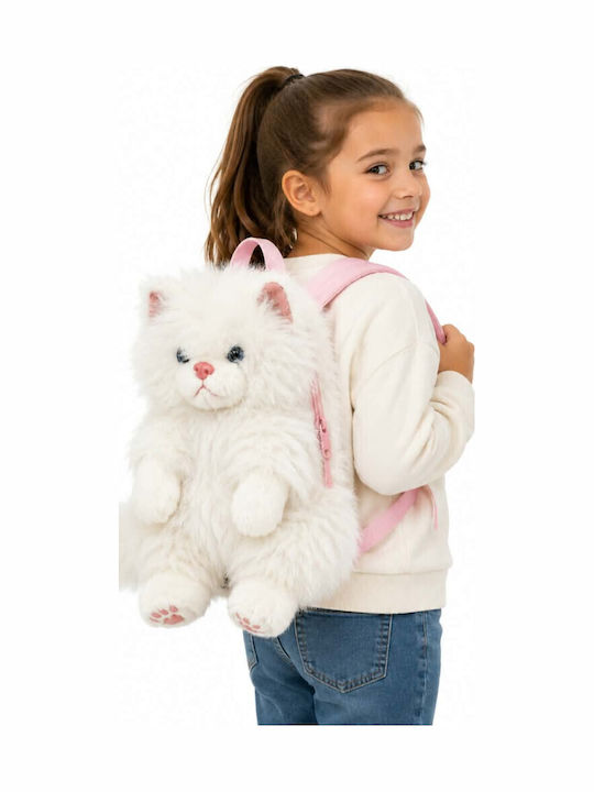 Cat Kids Backpack White Cat Kids Backpack White