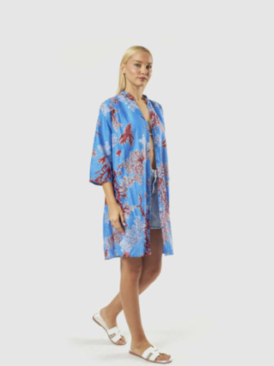 Verde Women's Blue Beach Caftan