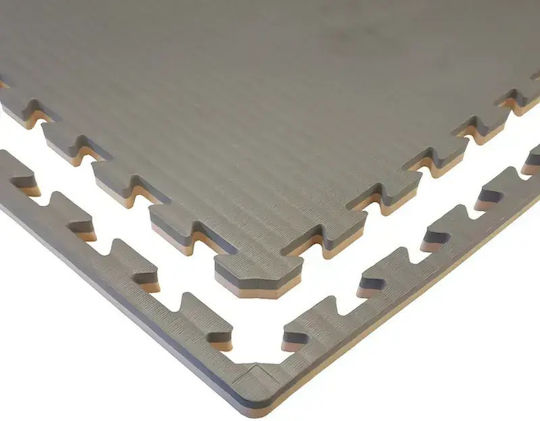 Olympus Sport Δάπεδο Παζλ Γυμναστηρίου Μαύρο 100x100x2.5cm 1τμχ