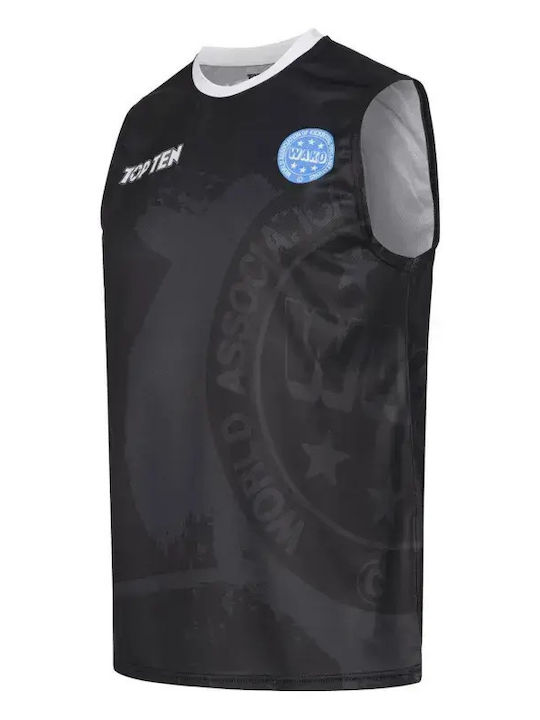 Top Ten Men's Sleeveless Shirt 16181.S.Black Black