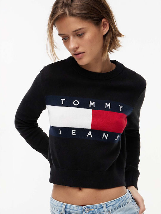 TJW Flag Crew Neck Women's Long Sleeve Cotton Sweater TJW Flag
