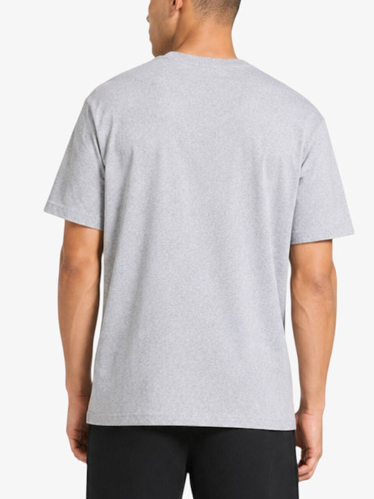 Sportliches Herrenbluse Kurzarm T-Shirt Mittelgrau