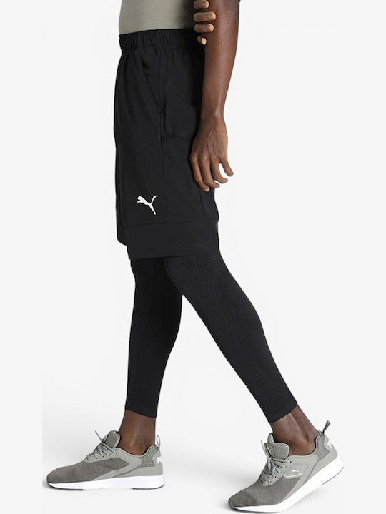 Woven Αθλητική Ανδρική Βερμούδα Black