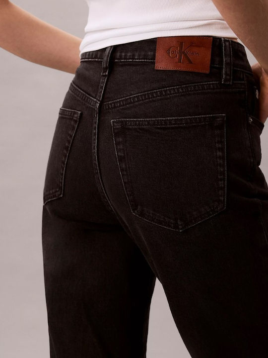 High Rise Women's Jean Pants in Slim Fit Black