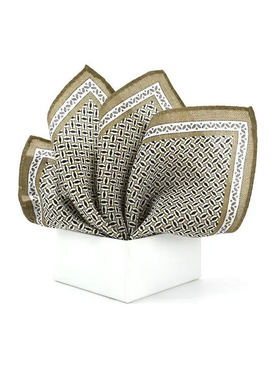 Men's Silky Brown Pocket Handkerchief