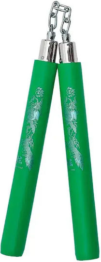 Nunchaku Αλυσίδα Αφρολέξ Δράκος Μαύρο
