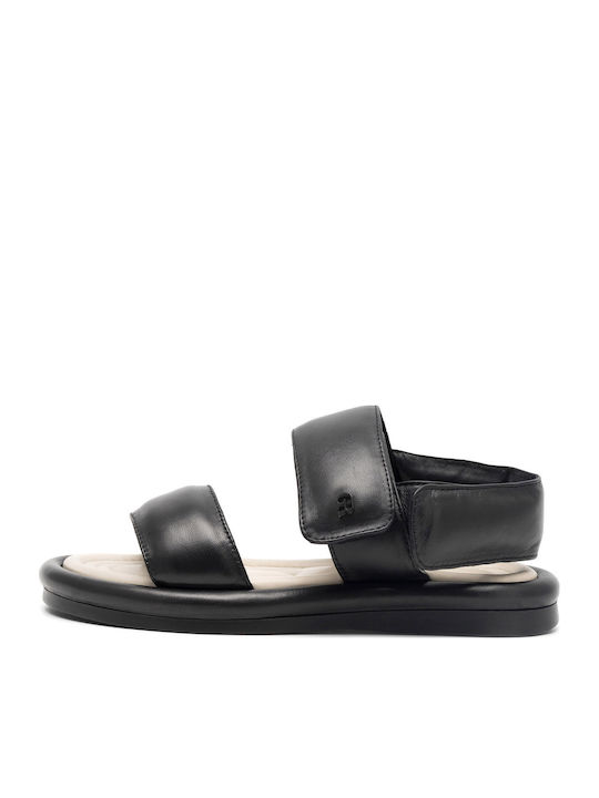 Damen Flache Sandalen Schwarz
