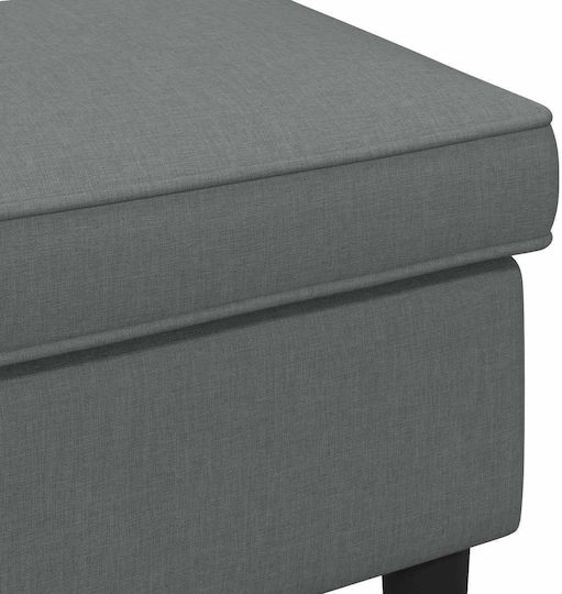 Stoff Hocker Für Das Wohnzimmer Grau 55x35x41cm
