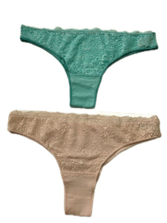 Women's Brazil 2Pack with Lace Multicolour