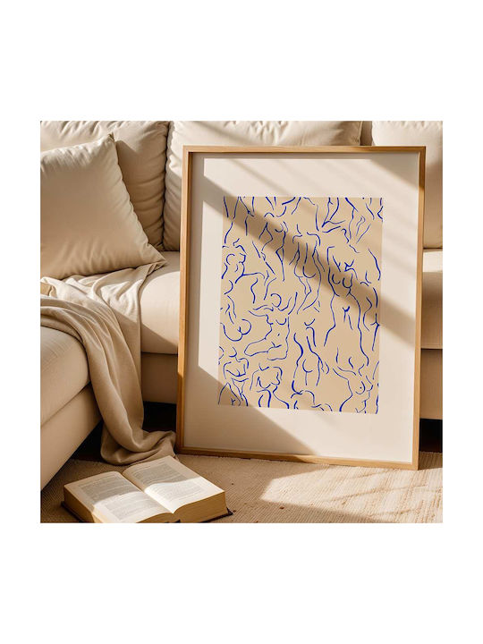 Poster Matisse Blue Lined Bodies Art023 40cm X 50cm-55987pd156876