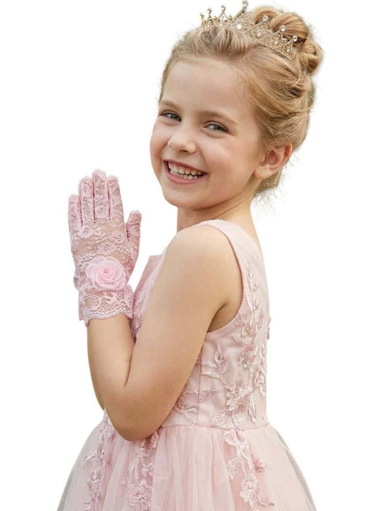 Kinderhandschuhe Gestrickt Rosa 2 Stück